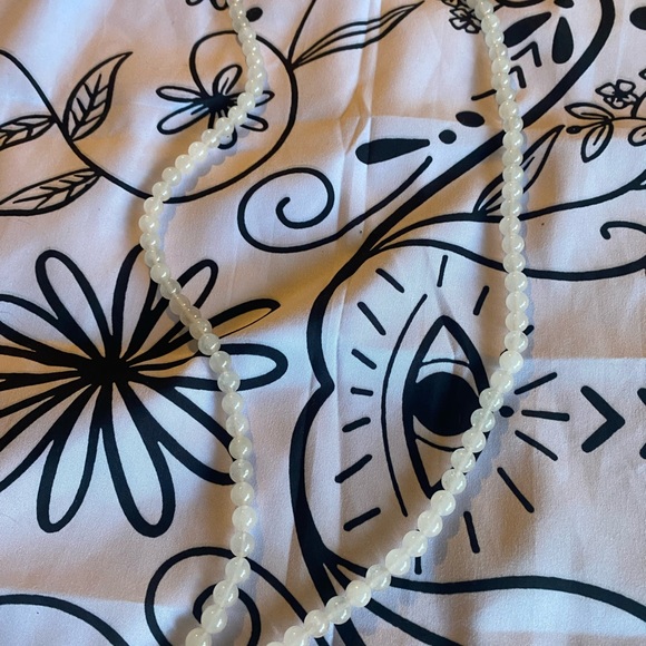 New Pink Beaded Long Necklace with Tassel - Picture 6 of 6